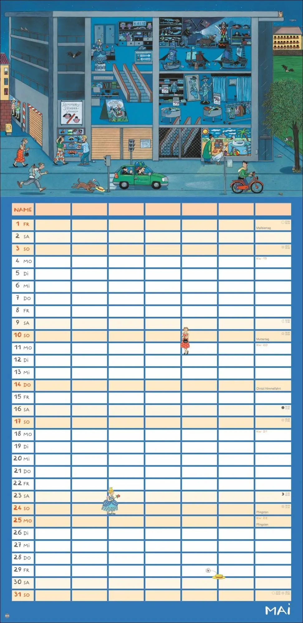 Bild: 9783756417728 | R.S. Berner Wimmlingen Mega-Familienplaner 2026 | Berner | Kalender
