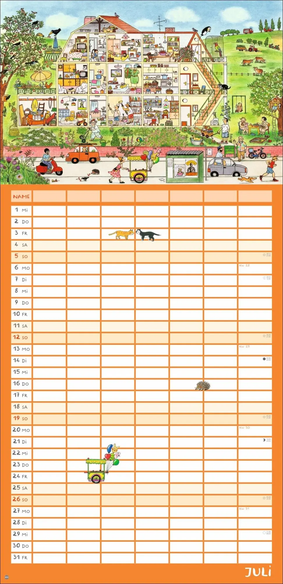 Bild: 9783756417728 | R.S. Berner Wimmlingen Mega-Familienplaner 2026 | Berner | Kalender