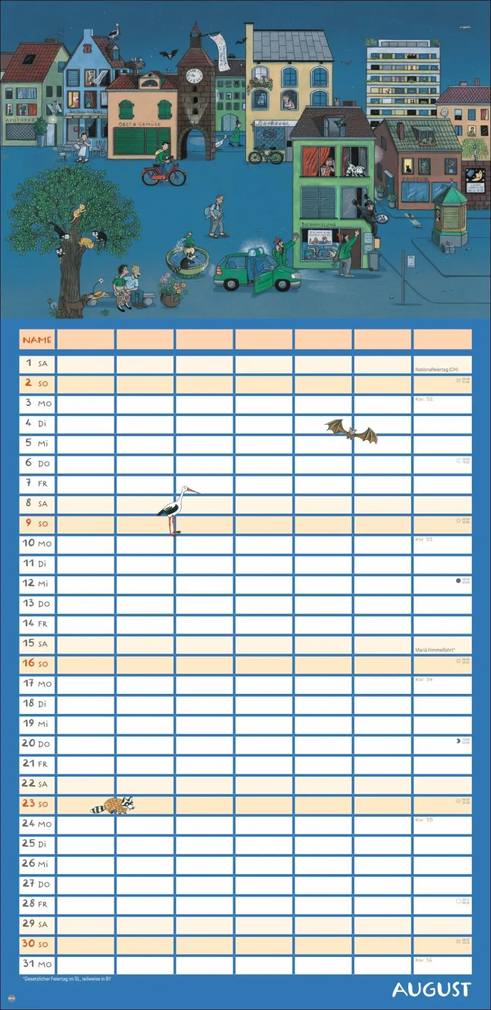 Bild: 9783756417728 | R.S. Berner Wimmlingen Mega-Familienplaner 2026 | Berner | Kalender