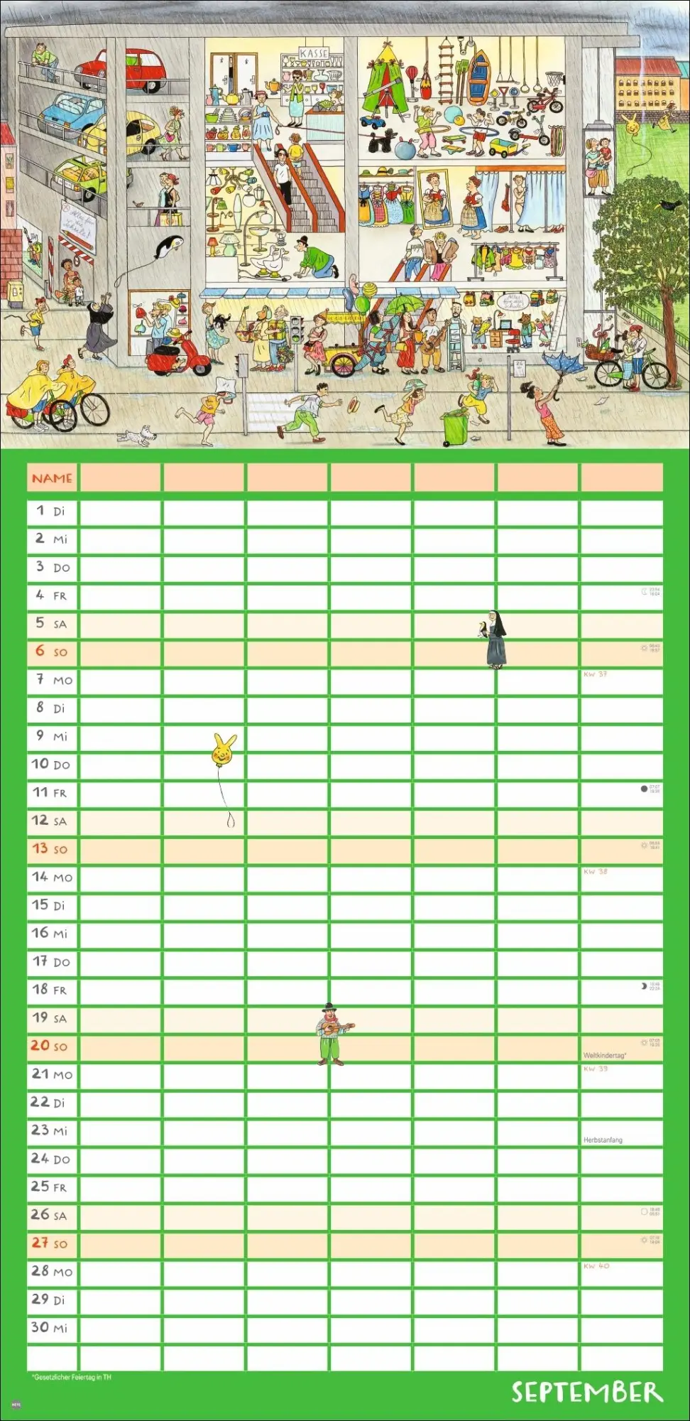 Bild: 9783756417728 | R.S. Berner Wimmlingen Mega-Familienplaner 2026 | Berner | Kalender