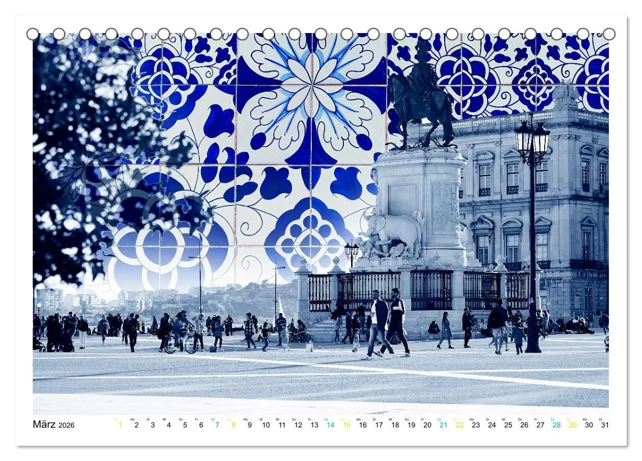 Bild: 9783457427828 | Lissabon One Day (Tischkalender 2026 DIN A5 quer), CALVENDO...