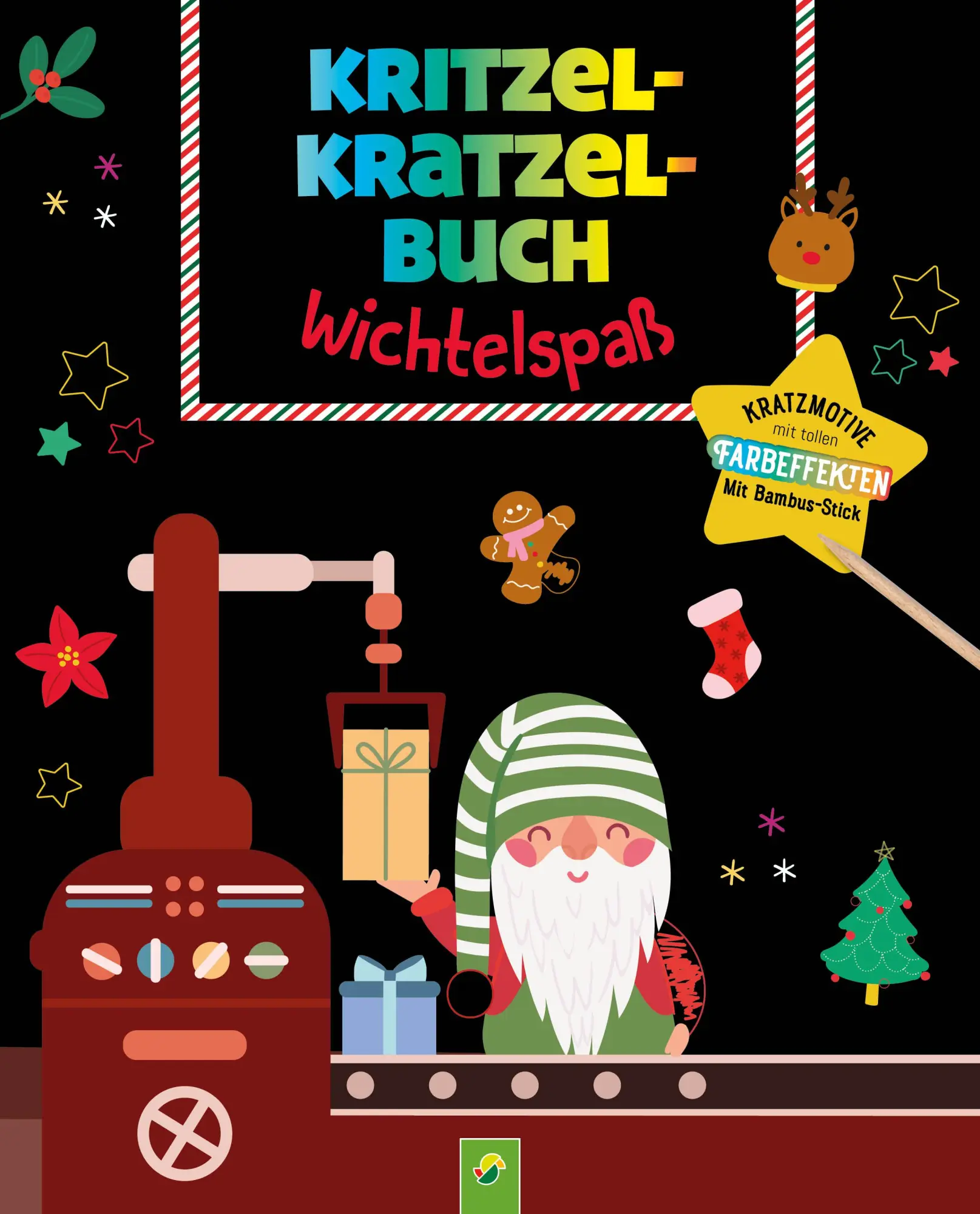 Cover: 9783849947828 | Kritzel-Kratzel-Buch Wichtelspaß | Schwager &amp; Steinlein Verlag | Buch