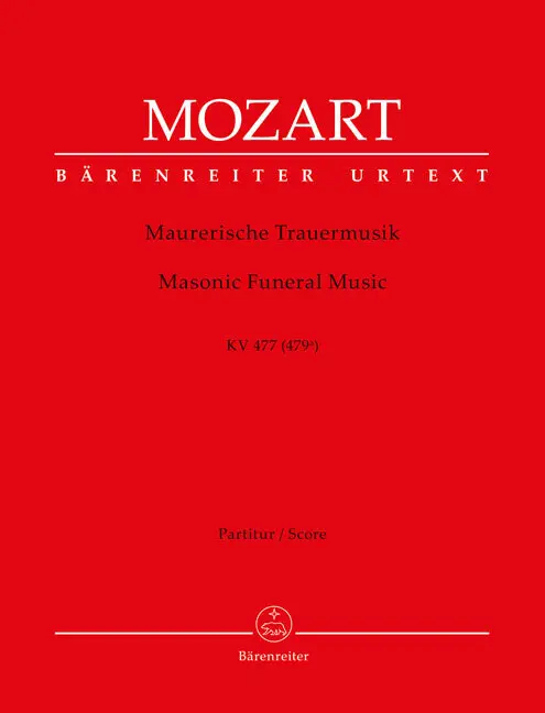 Cover: 9790006577828 | Maurerische Trauermusik KV 477 (479a) | Wolfgang Amadeus Mozart | 2024