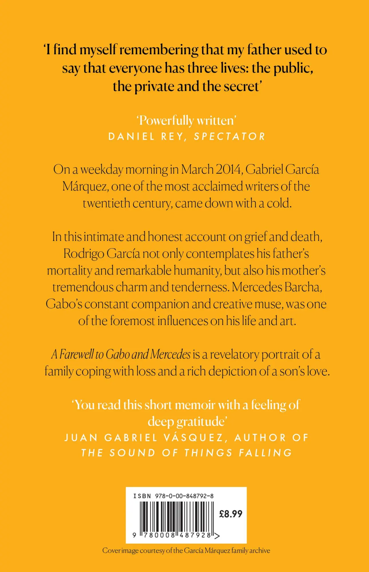 Rückseite: 9780008487928 | A Farewell to Gabo and Mercedes | Rodrigo Garcia | Taschenbuch | 2022