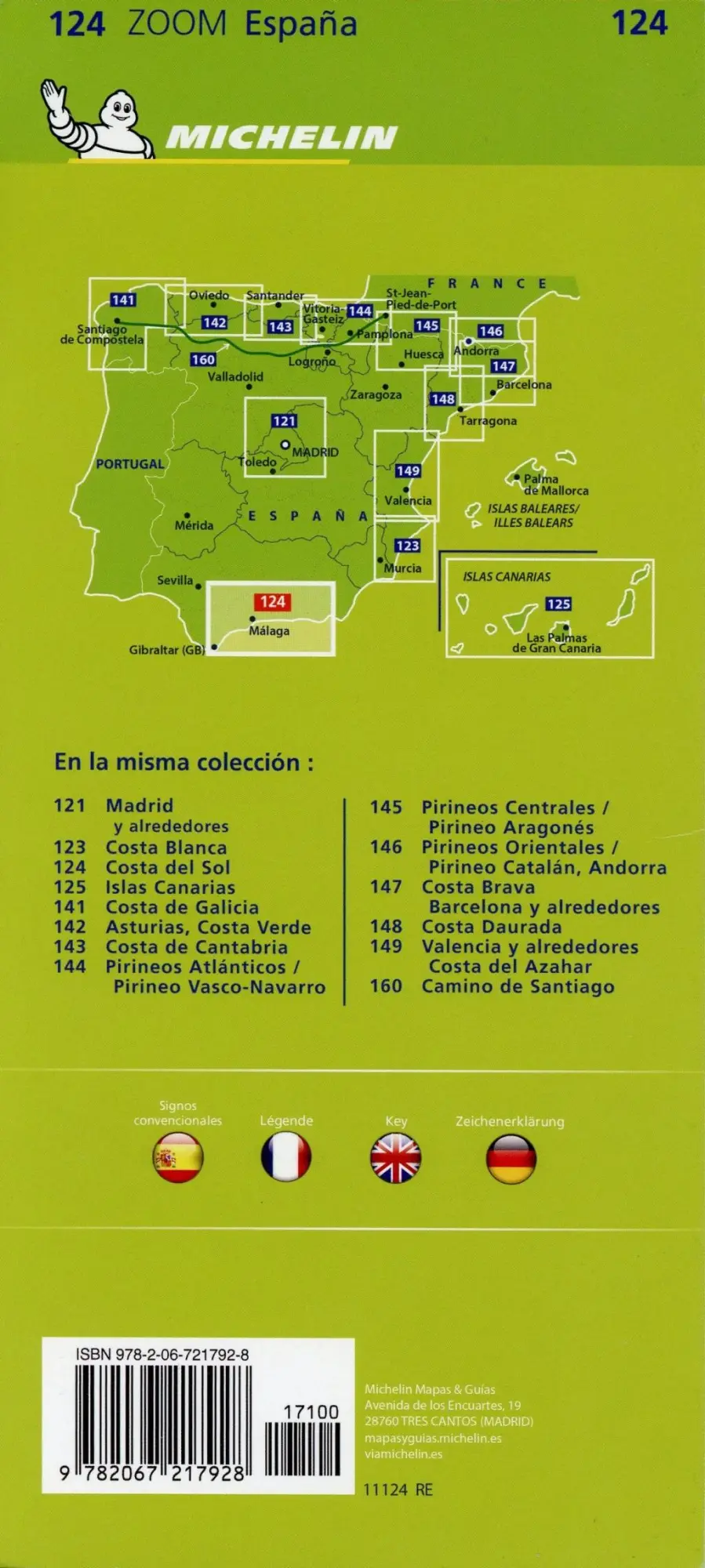 Bild: 9782067217928 | Costa del Sol - Zoom Map 124 | Map | Michelin | (Land-)Karte | Karte