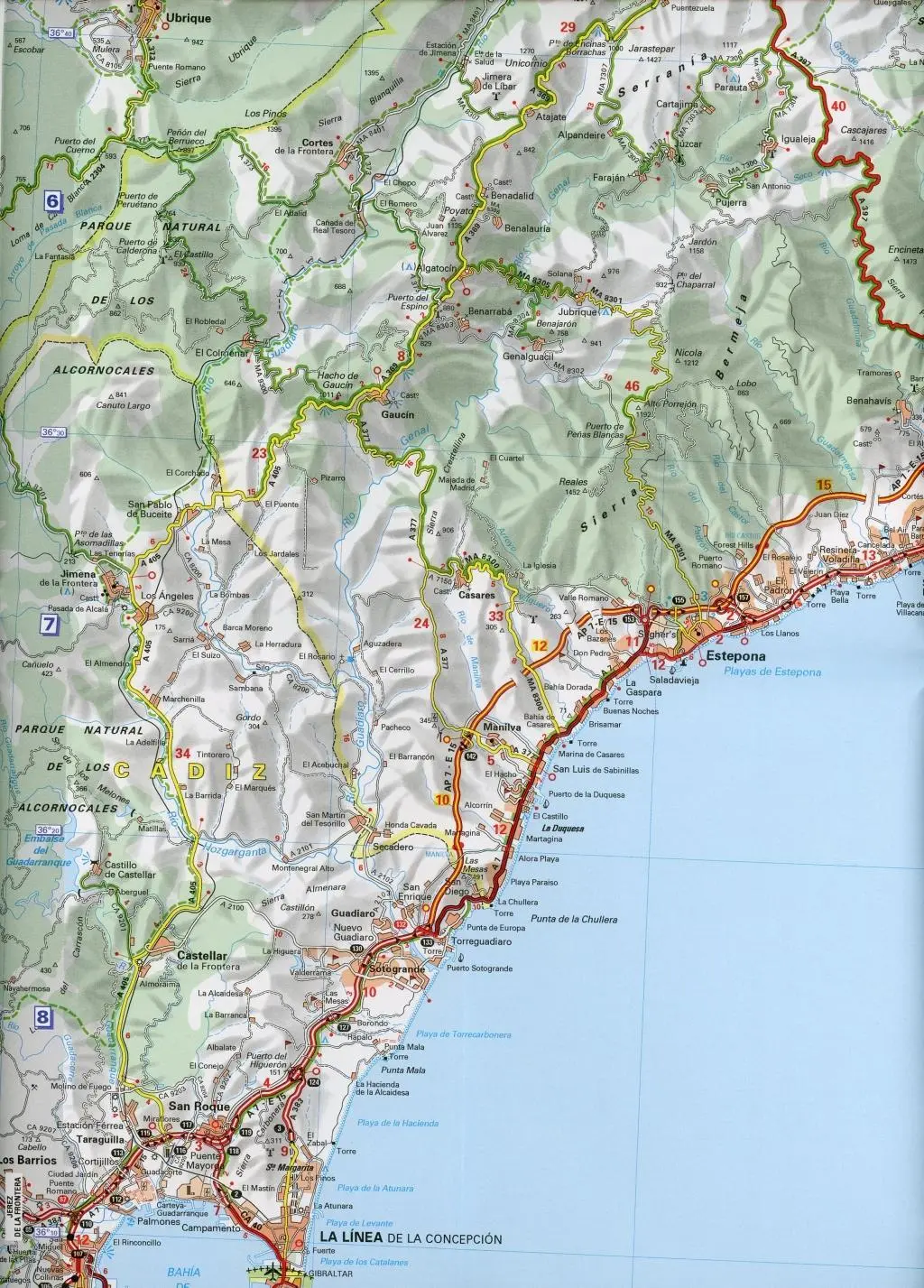 Bild: 9782067217928 | Costa del Sol - Zoom Map 124 | Map | Michelin | (Land-)Karte | Karte