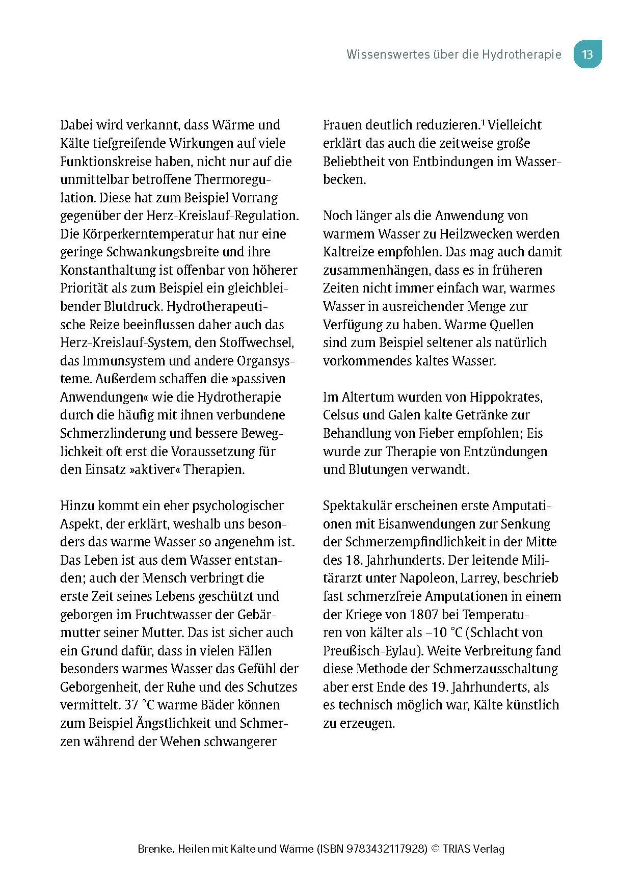 Bild: 9783432117928 | Heilen mit Kälte und Wärme | Rainer Brenke | Taschenbuch | 132 S.