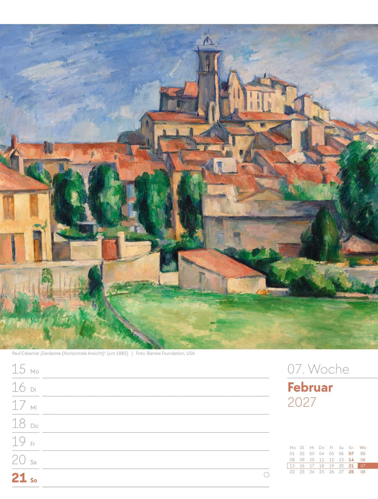 Bild: 9783838427928 | Kunstwelt Wochenplaner Kalender 2027 Impressionismus und Klassische...
