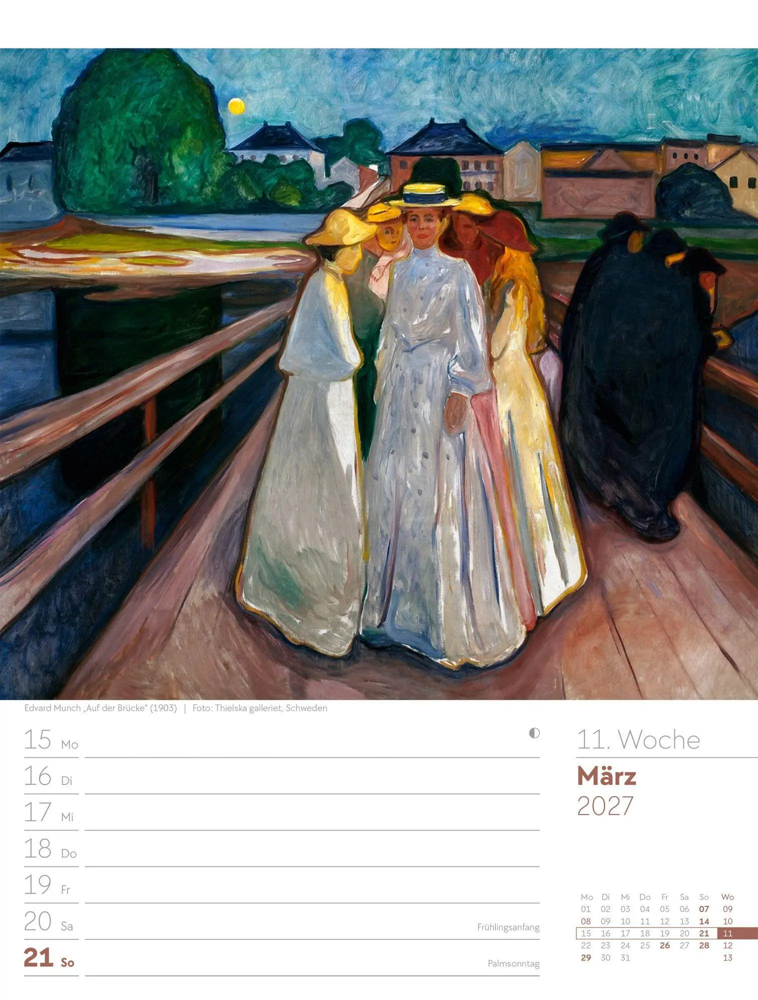 Bild: 9783838427928 | Kunstwelt Wochenplaner Kalender 2027 Impressionismus und Klassische...