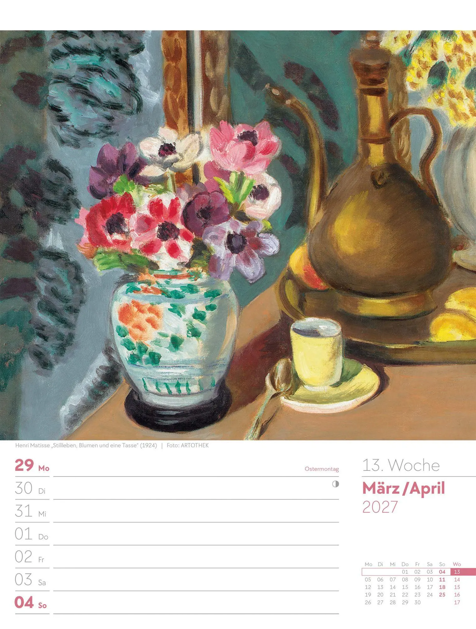 Bild: 9783838427928 | Kunstwelt Wochenplaner Kalender 2027 Impressionismus und Klassische...