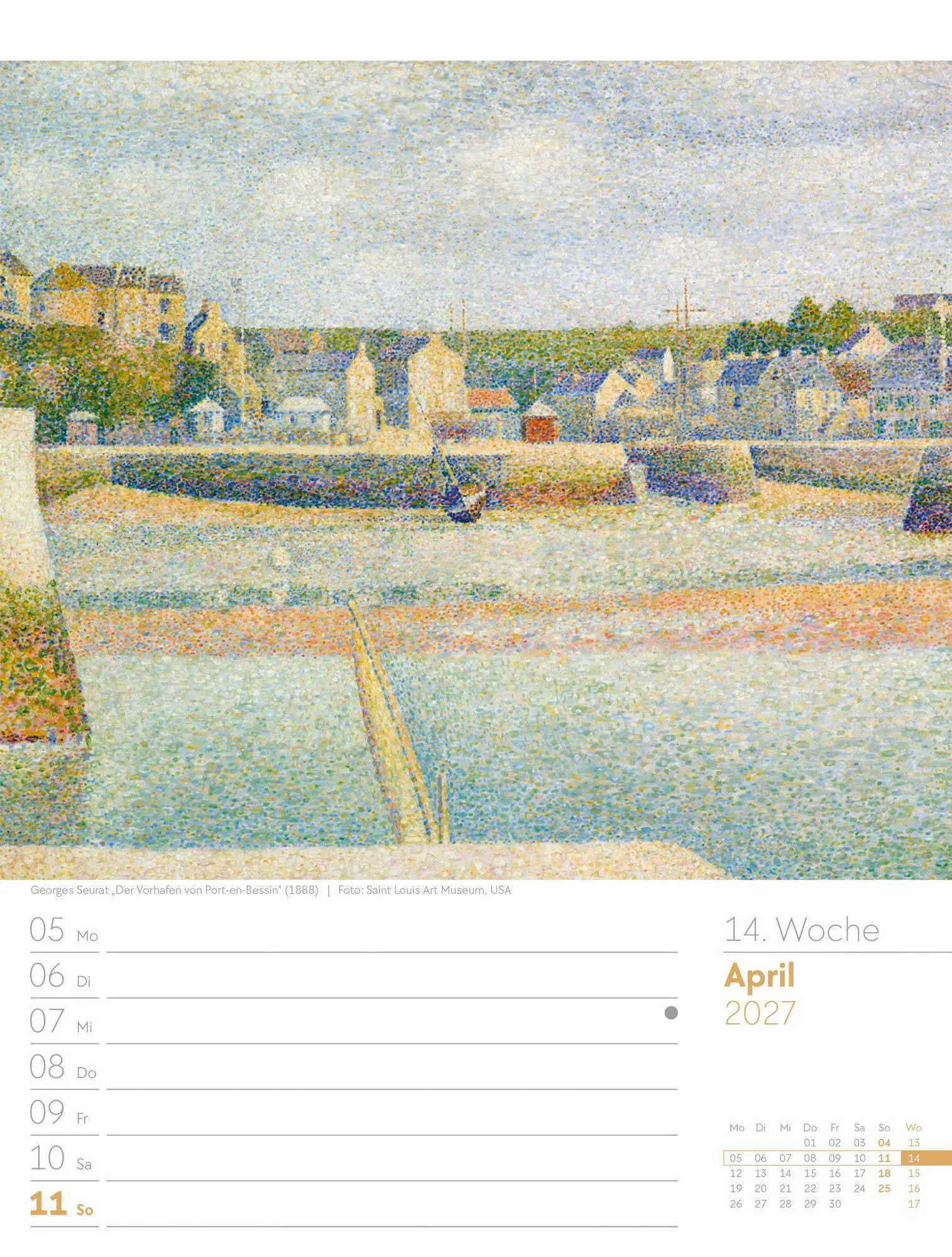 Bild: 9783838427928 | Kunstwelt Wochenplaner Kalender 2027 Impressionismus und Klassische...