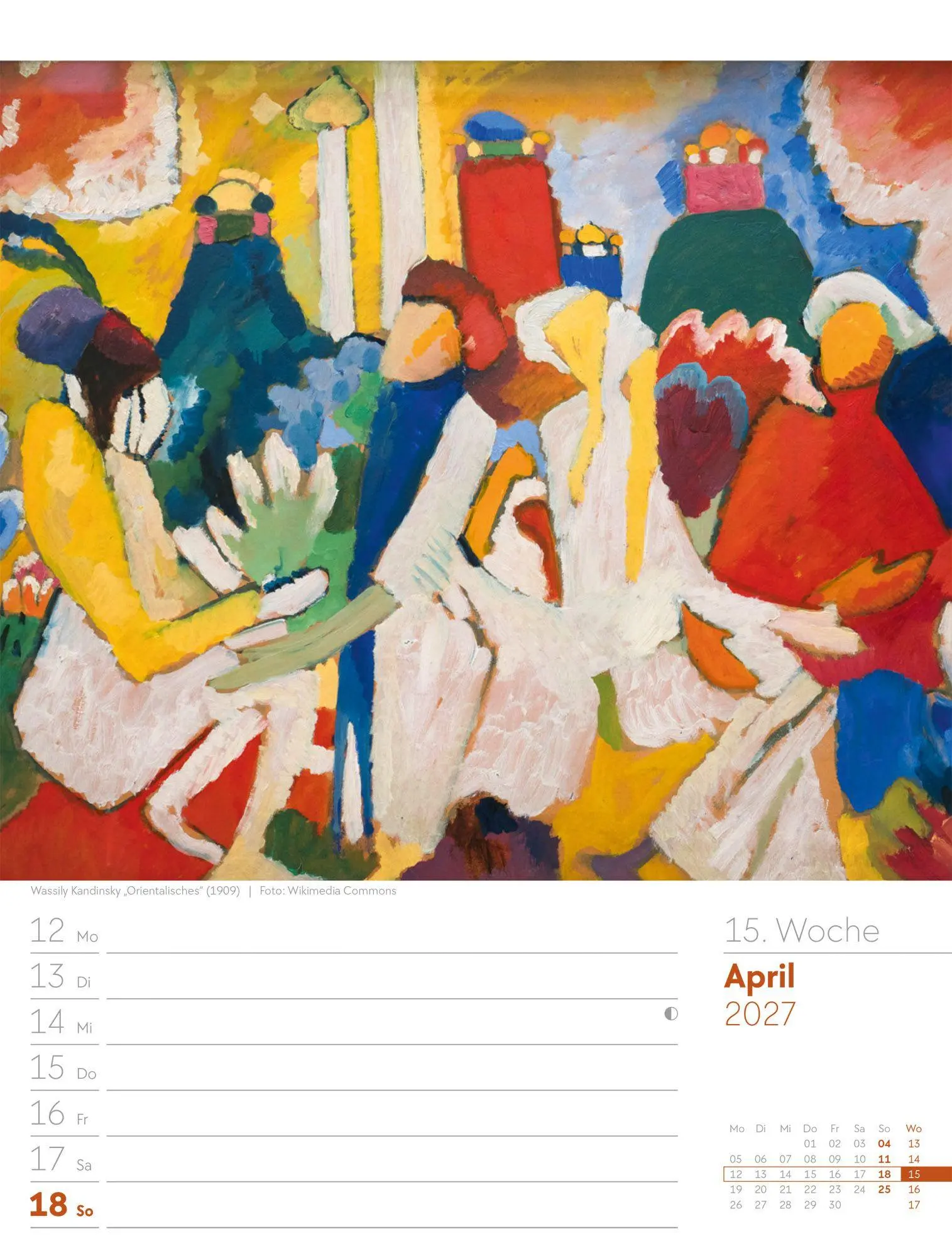 Bild: 9783838427928 | Kunstwelt Wochenplaner Kalender 2027 Impressionismus und Klassische...