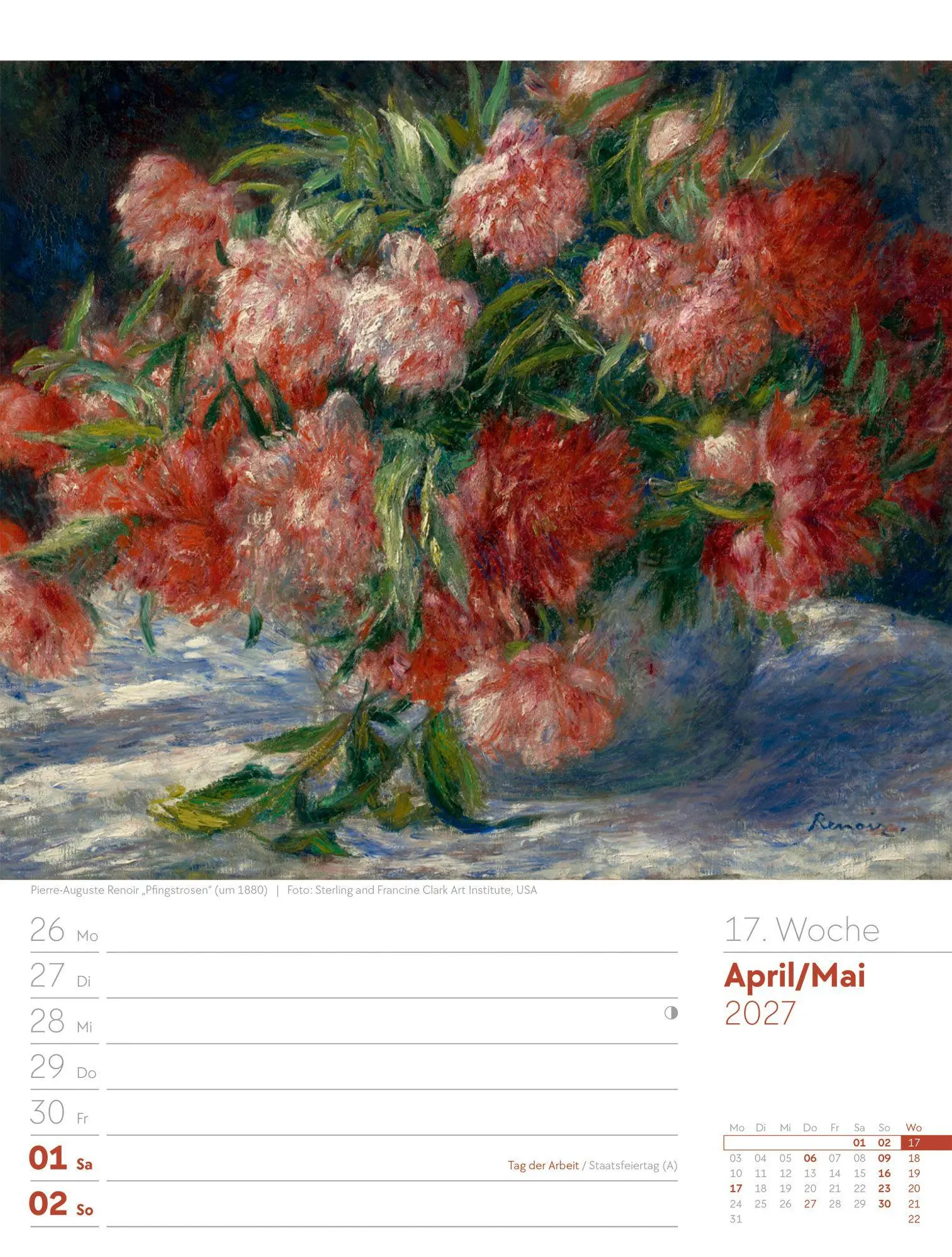 Bild: 9783838427928 | Kunstwelt Wochenplaner Kalender 2027 Impressionismus und Klassische...