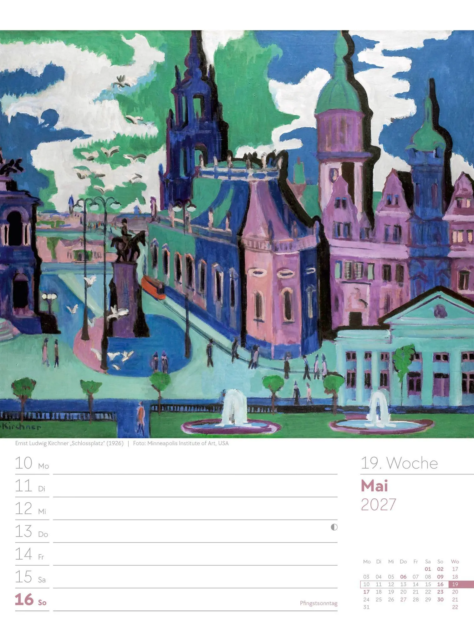 Bild: 9783838427928 | Kunstwelt Wochenplaner Kalender 2027 Impressionismus und Klassische...