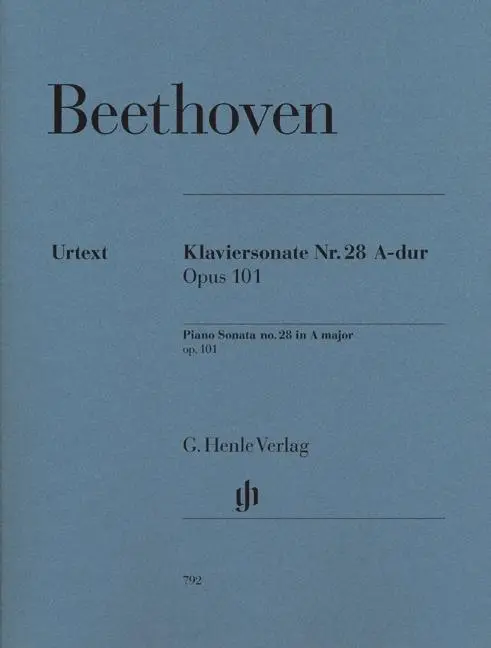 Cover: 9790201807928 | Piano Sonata No. 28 In A Major Op. 101 | Norbert Gertsch (u. a.)