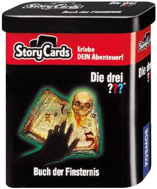 Cover: 4002051688028 | Die drei ??? Storycards - Buch der Finsternis (Kinderspiel) | Dittert