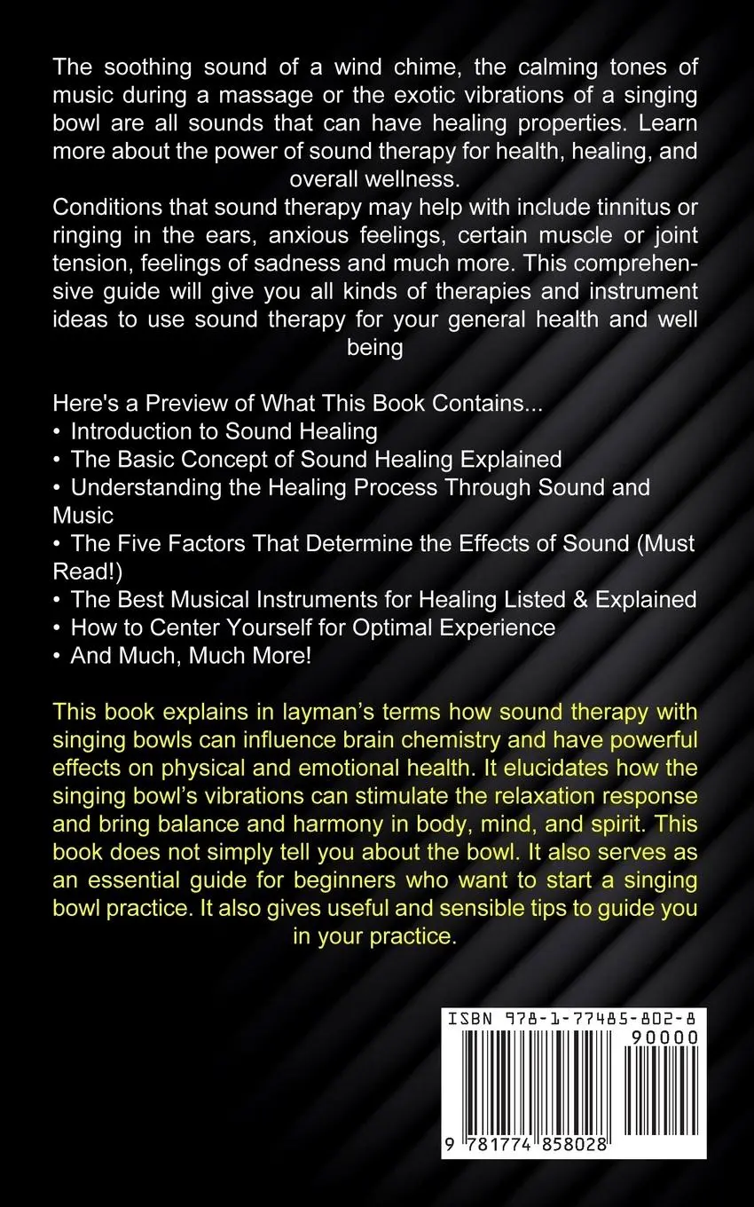 Rückseite: 9781774858028 | Sound Therapy | Richard Smith | Taschenbuch | Kartoniert / Broschiert