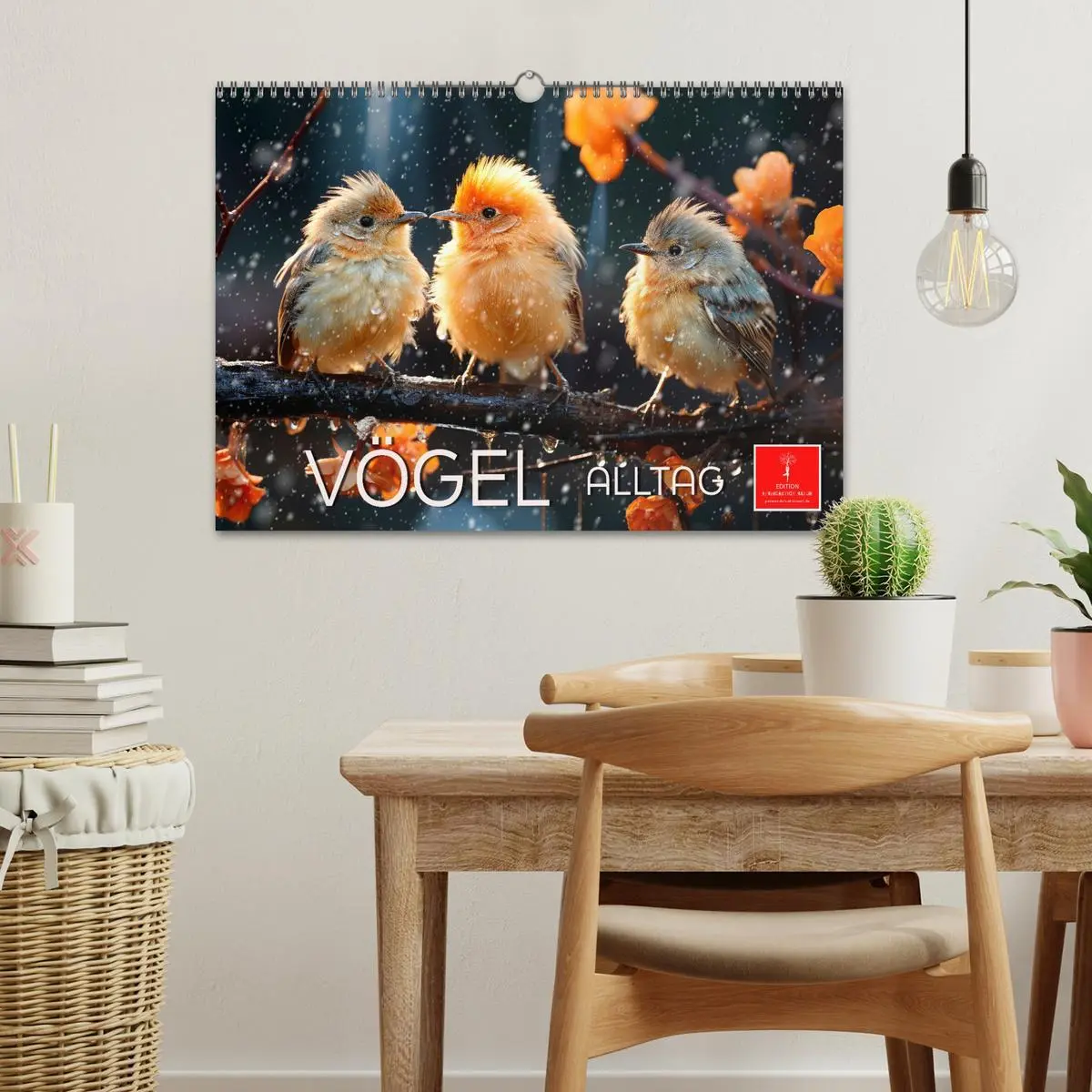 Bild: 9783457478028 | Vögel Alltag (Wandkalender 2026 DIN A3 quer), CALVENDO Monatskalender