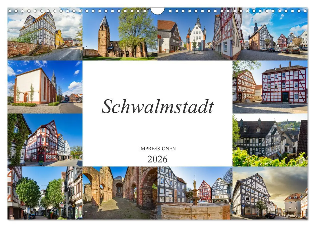 Cover: 9783457618028 | Schwalmstadt Impressionen (Wandkalender 2026 DIN A3 quer), CALVENDO...