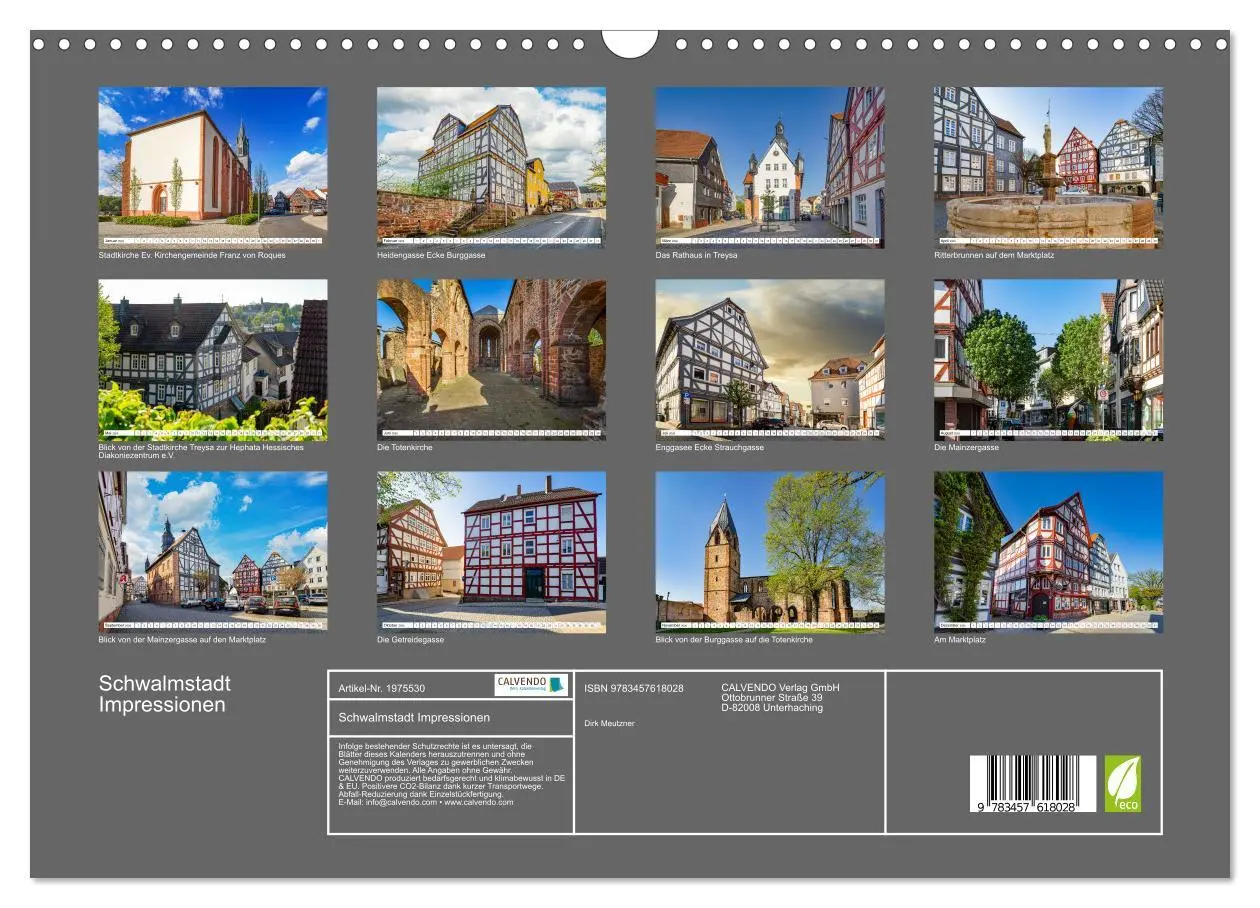 Bild: 9783457618028 | Schwalmstadt Impressionen (Wandkalender 2026 DIN A3 quer), CALVENDO...