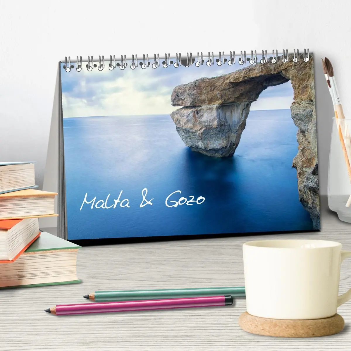 Bild: 9783516188028 | Malta &amp; Gozo (Tischkalender 2026 DIN A5 quer), CALVENDO Monatskalender