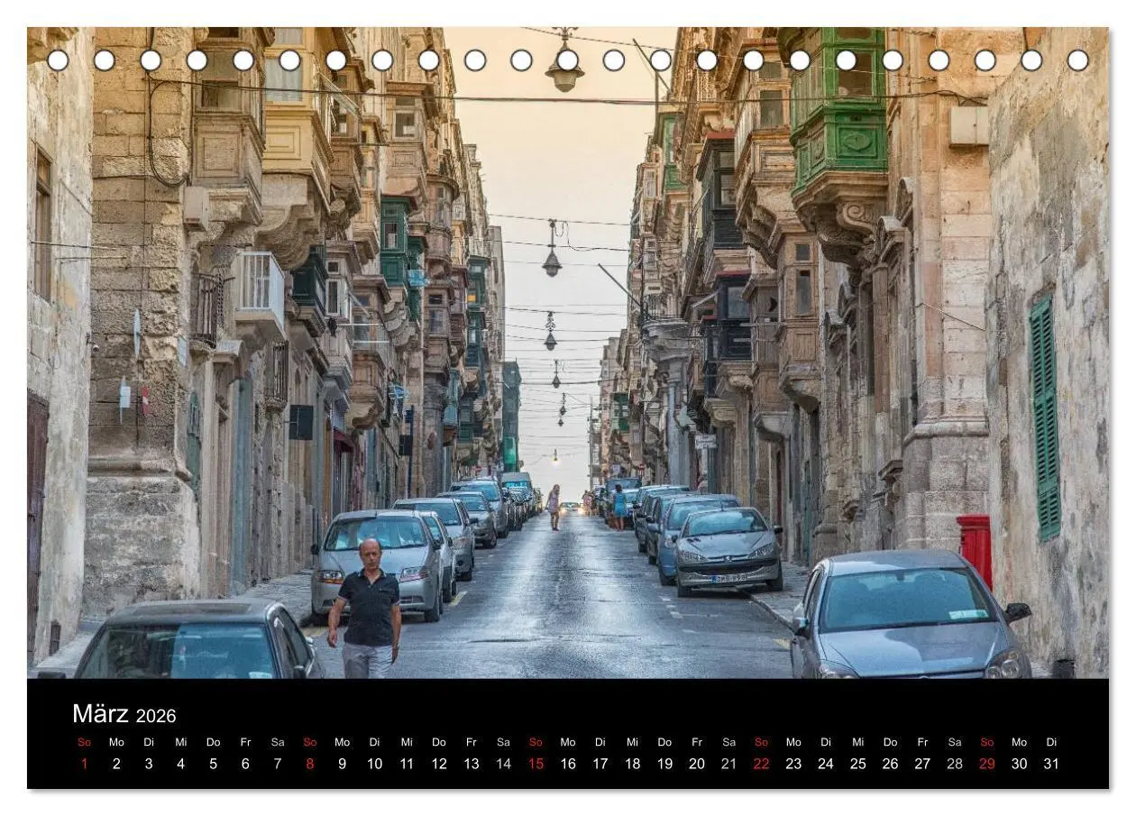 Bild: 9783516188028 | Malta &amp; Gozo (Tischkalender 2026 DIN A5 quer), CALVENDO Monatskalender