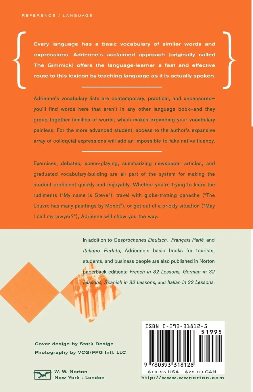 Rückseite: 9780393318128 | Italiano Parlato | Adrienne | Taschenbuch | Kartoniert / Broschiert