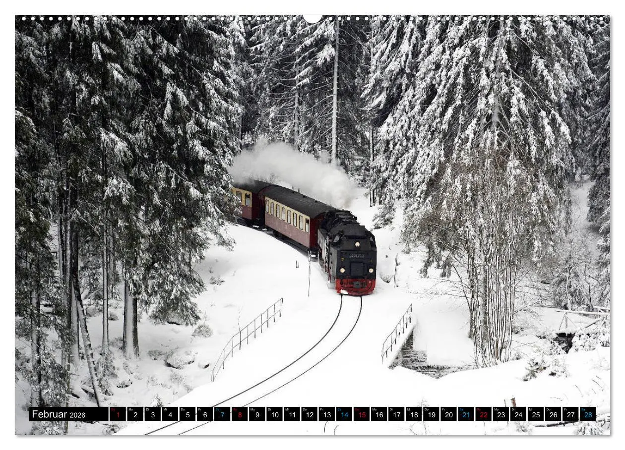 Bild: 9783457848128 | Dampf am Brocken - Die Harzquerbahn (Wandkalender 2026 DIN A2...