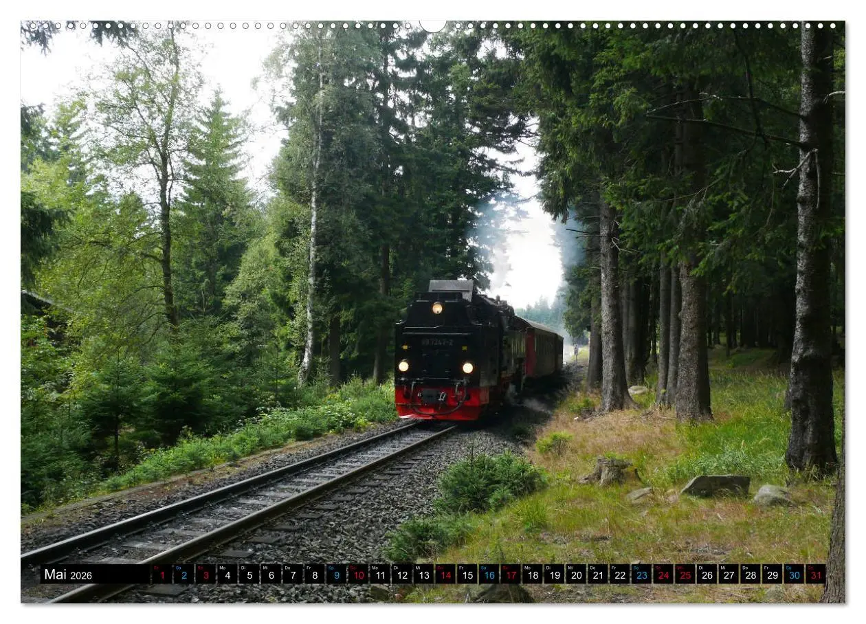Bild: 9783457848128 | Dampf am Brocken - Die Harzquerbahn (Wandkalender 2026 DIN A2...