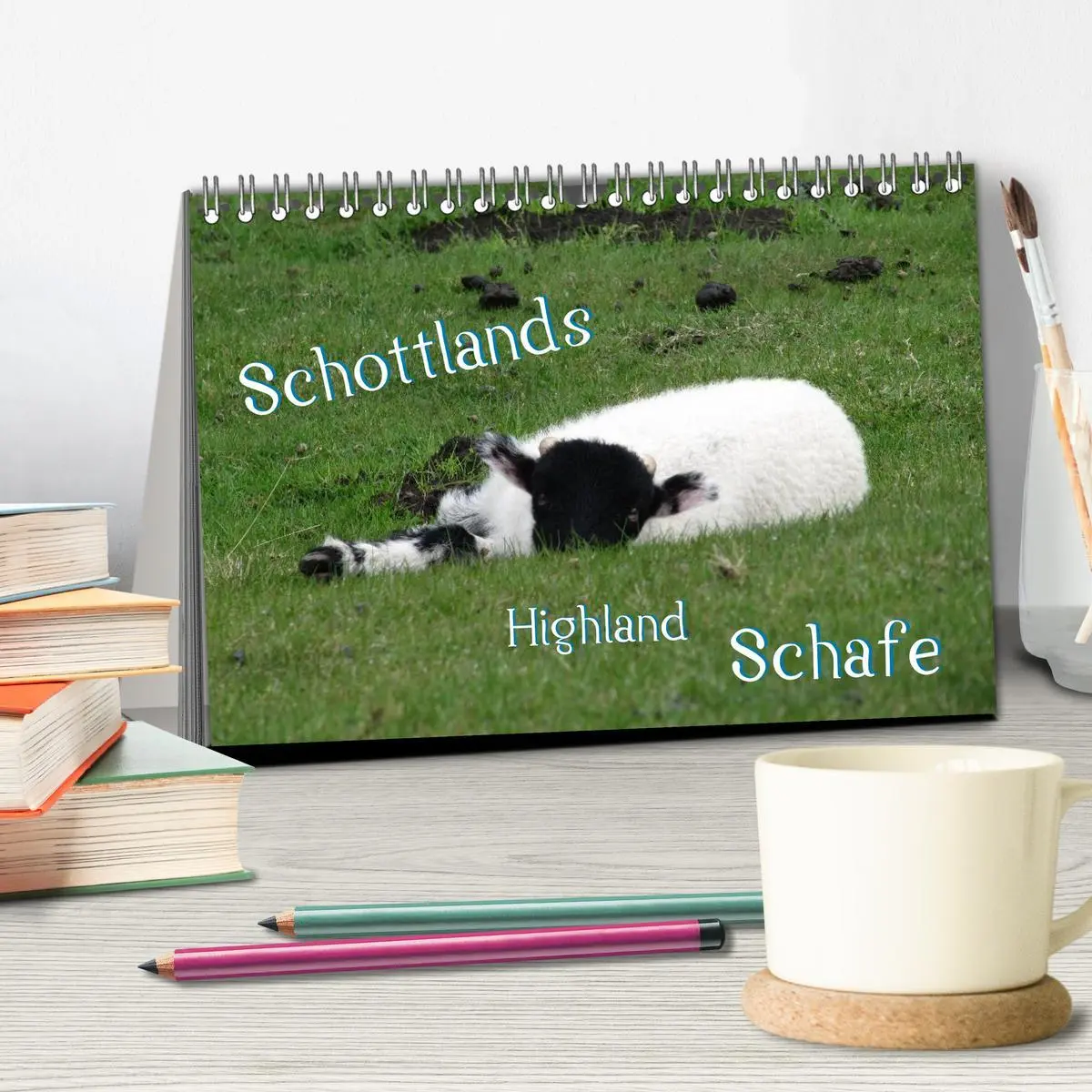 Bild: 9783516178128 | Schottlands Highland Schafe (Tischkalender 2026 DIN A5 quer),...