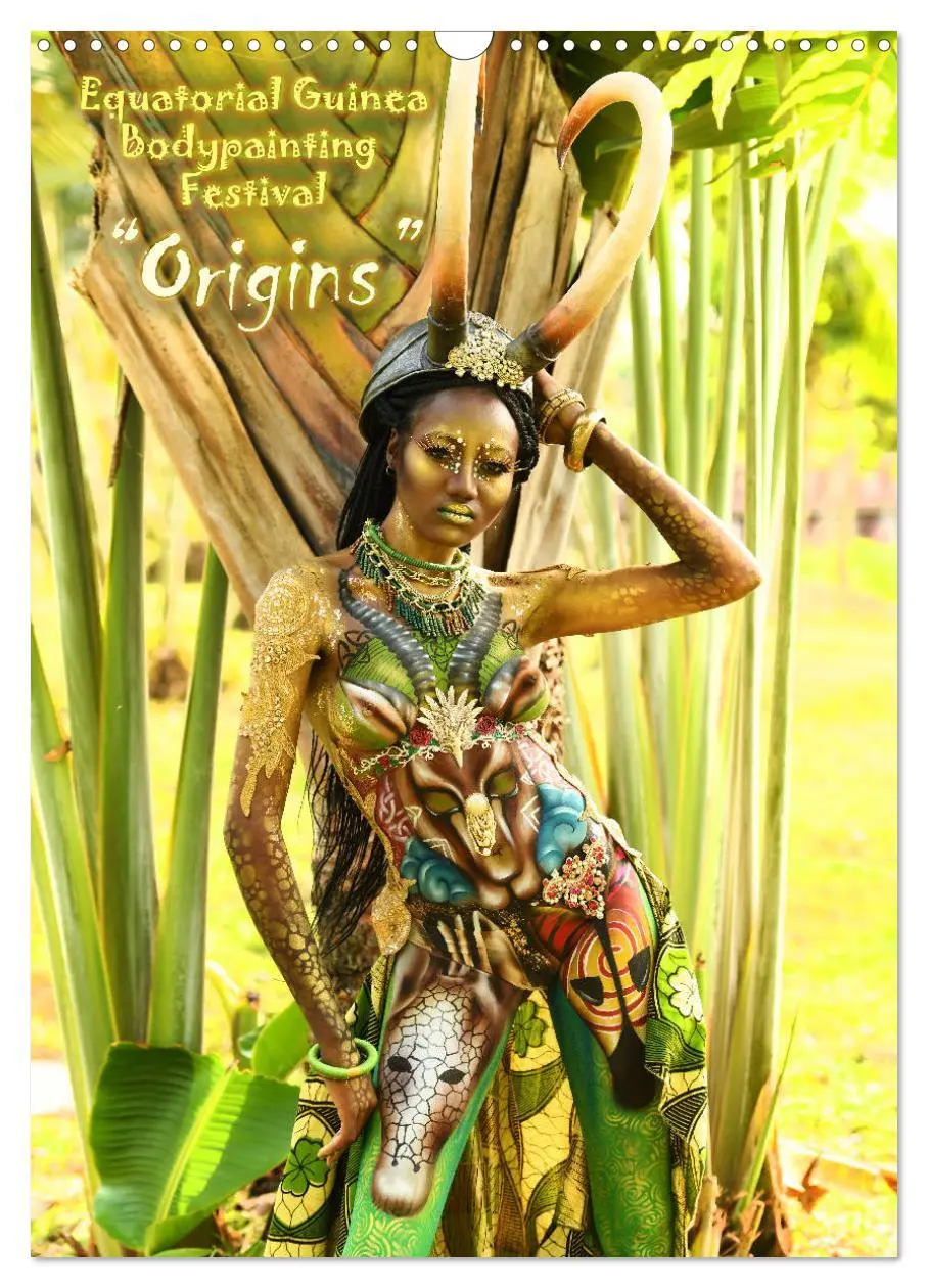 Cover: 9783516558128 | Equatorial Guinea Bodypainting Festival - Origins (Wall Calendar...