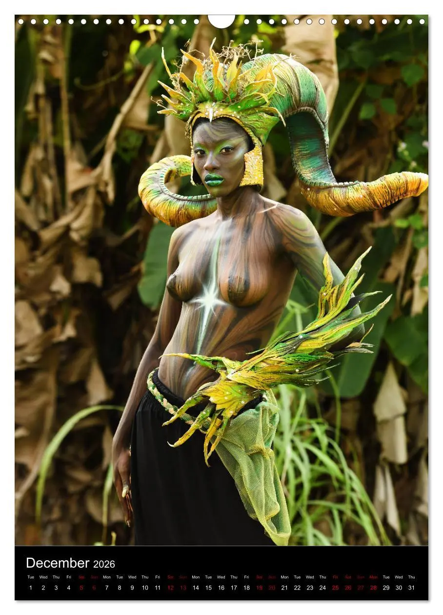Bild: 9783516558128 | Equatorial Guinea Bodypainting Festival - Origins (Wall Calendar...
