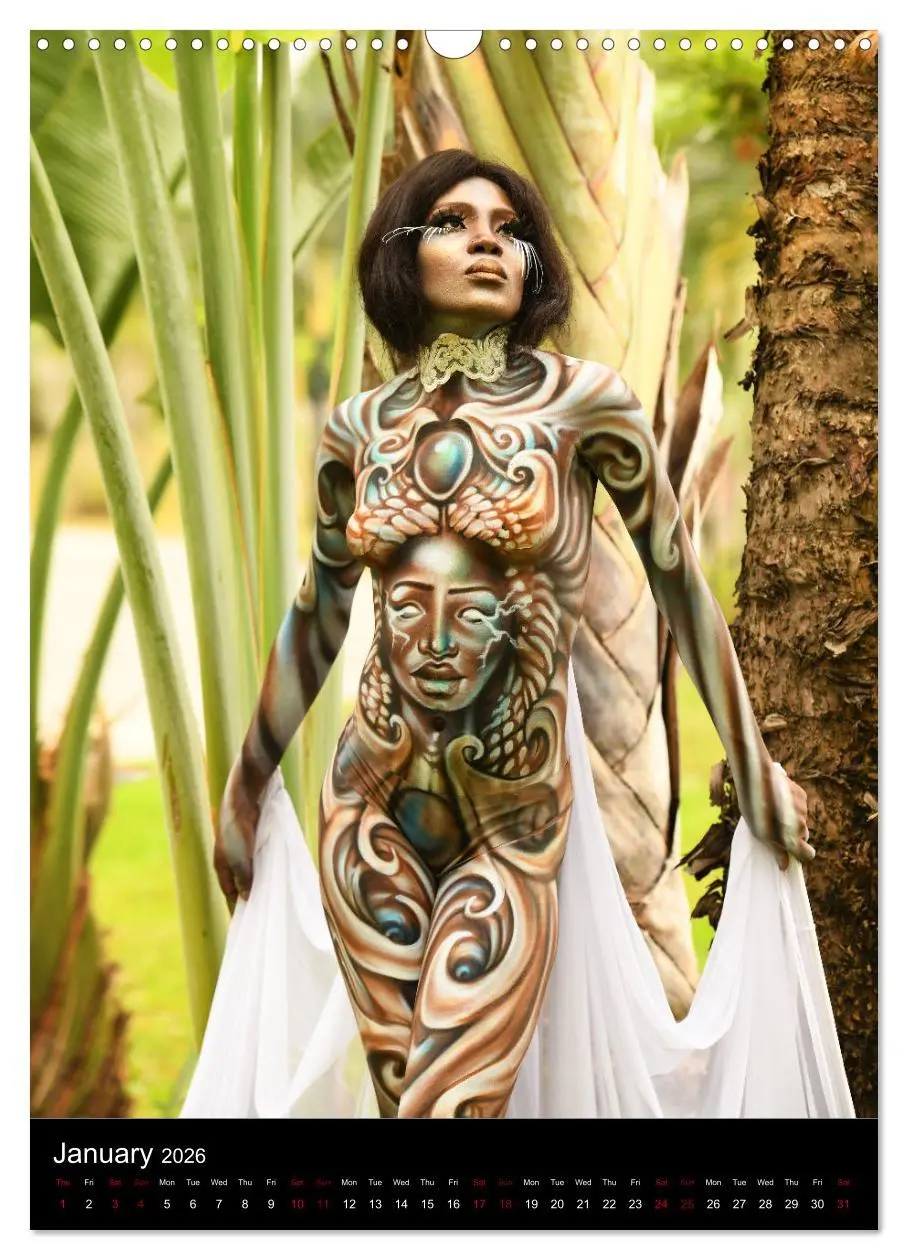 Bild: 9783516558128 | Equatorial Guinea Bodypainting Festival - Origins (Wall Calendar...