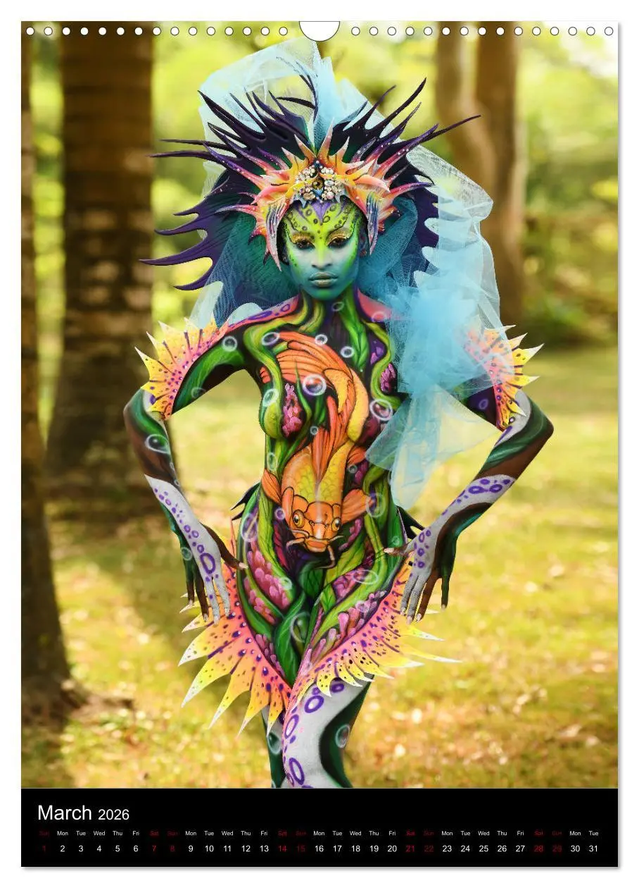 Bild: 9783516558128 | Equatorial Guinea Bodypainting Festival - Origins (Wall Calendar...