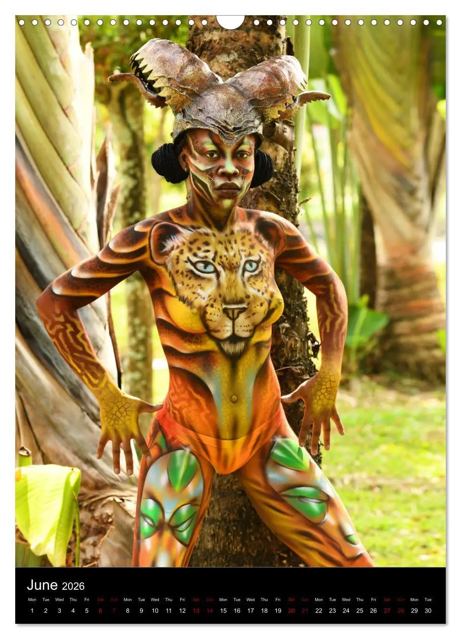 Bild: 9783516558128 | Equatorial Guinea Bodypainting Festival - Origins (Wall Calendar...