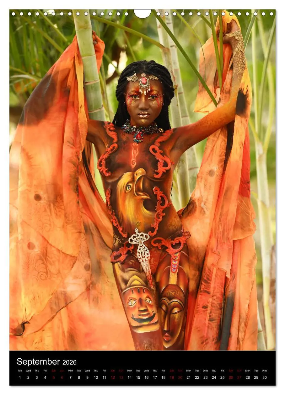 Bild: 9783516558128 | Equatorial Guinea Bodypainting Festival - Origins (Wall Calendar...