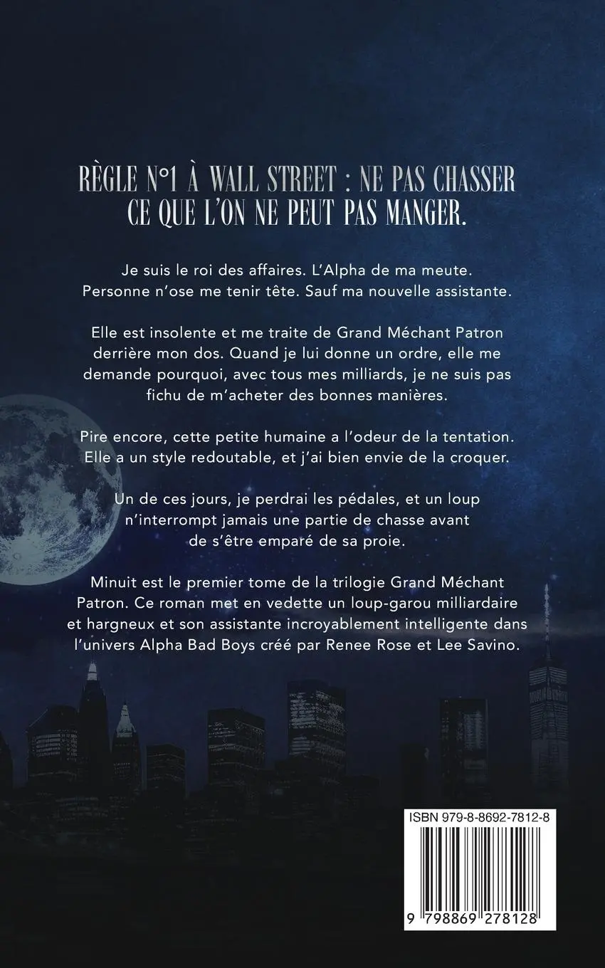 Rückseite: 9798869278128 | Grand Méchant Patron | Minuit | Renee Rose (u. a.) | Taschenbuch