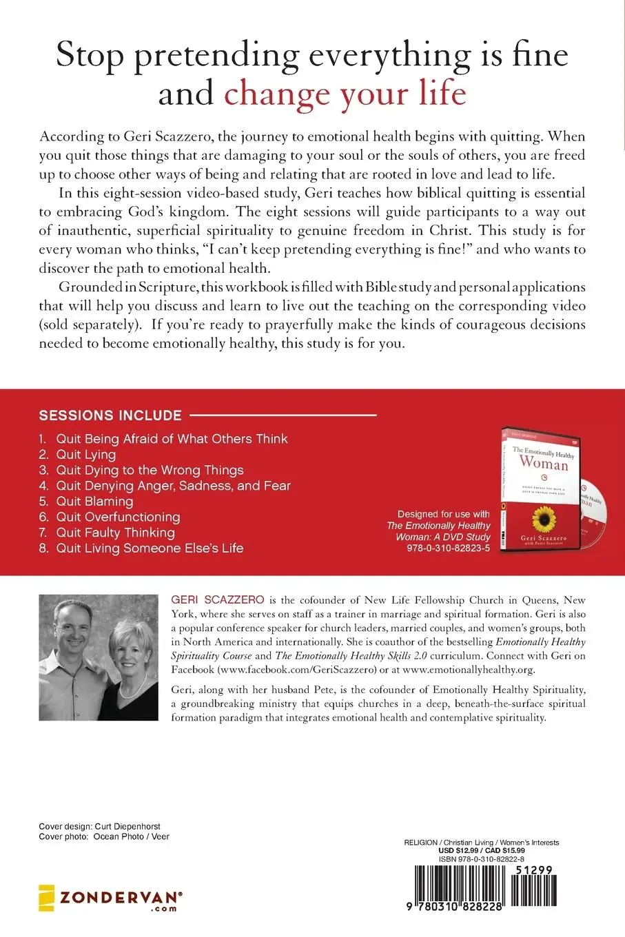 Rückseite: 9780310828228 | The Emotionally Healthy Woman Workbook | Geri Scazzero (u. a.) | Buch