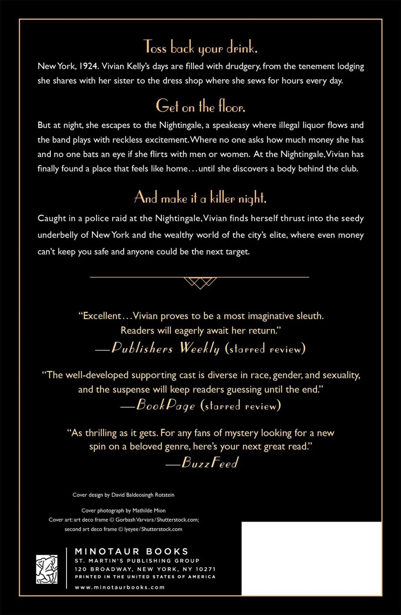 Rückseite: 9781250888228 | Last Call at the Nightingale | A Mystery | Katharine Schellman | Buch