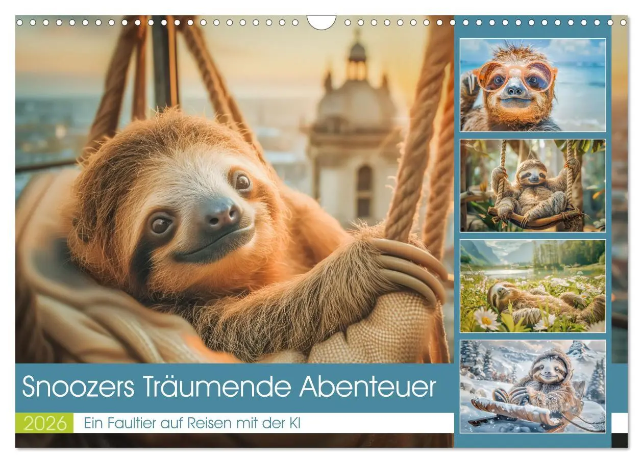 Cover: 9783457388228 | Snoozers Träumende Abenteuer (Wandkalender 2026 DIN A3 quer),...