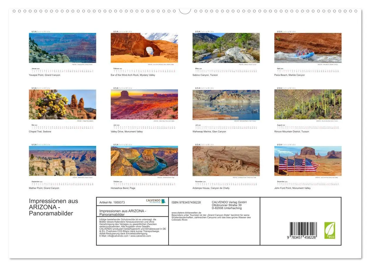 Bild: 9783457458228 | Impressionen aus ARIZONA - Panoramabilder (hochwertiger Premium...