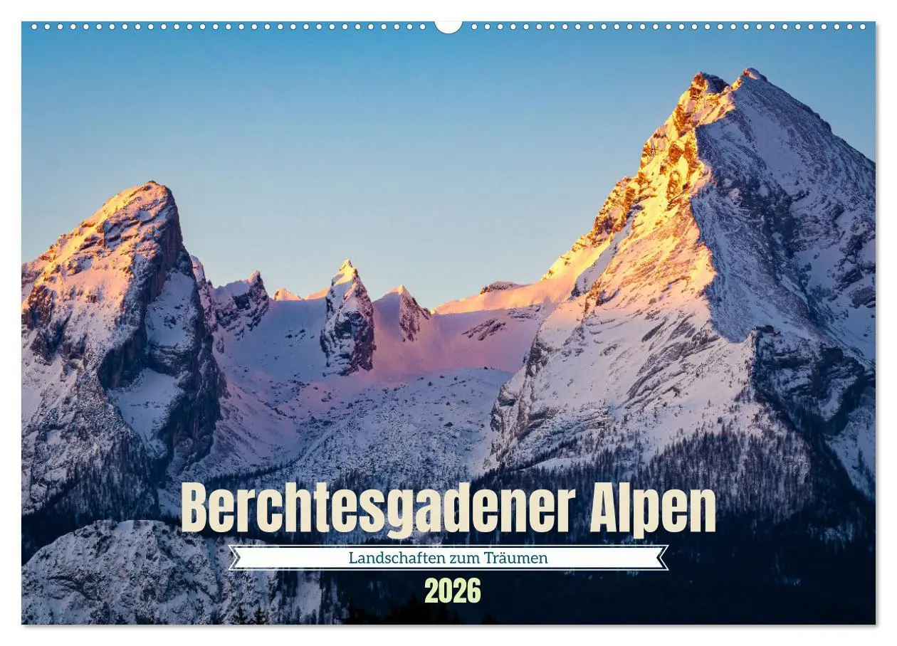 Cover: 9783457908228 | Berchtesgadener Alpen - Landschaften zum Träumen (Wandkalender 2026...
