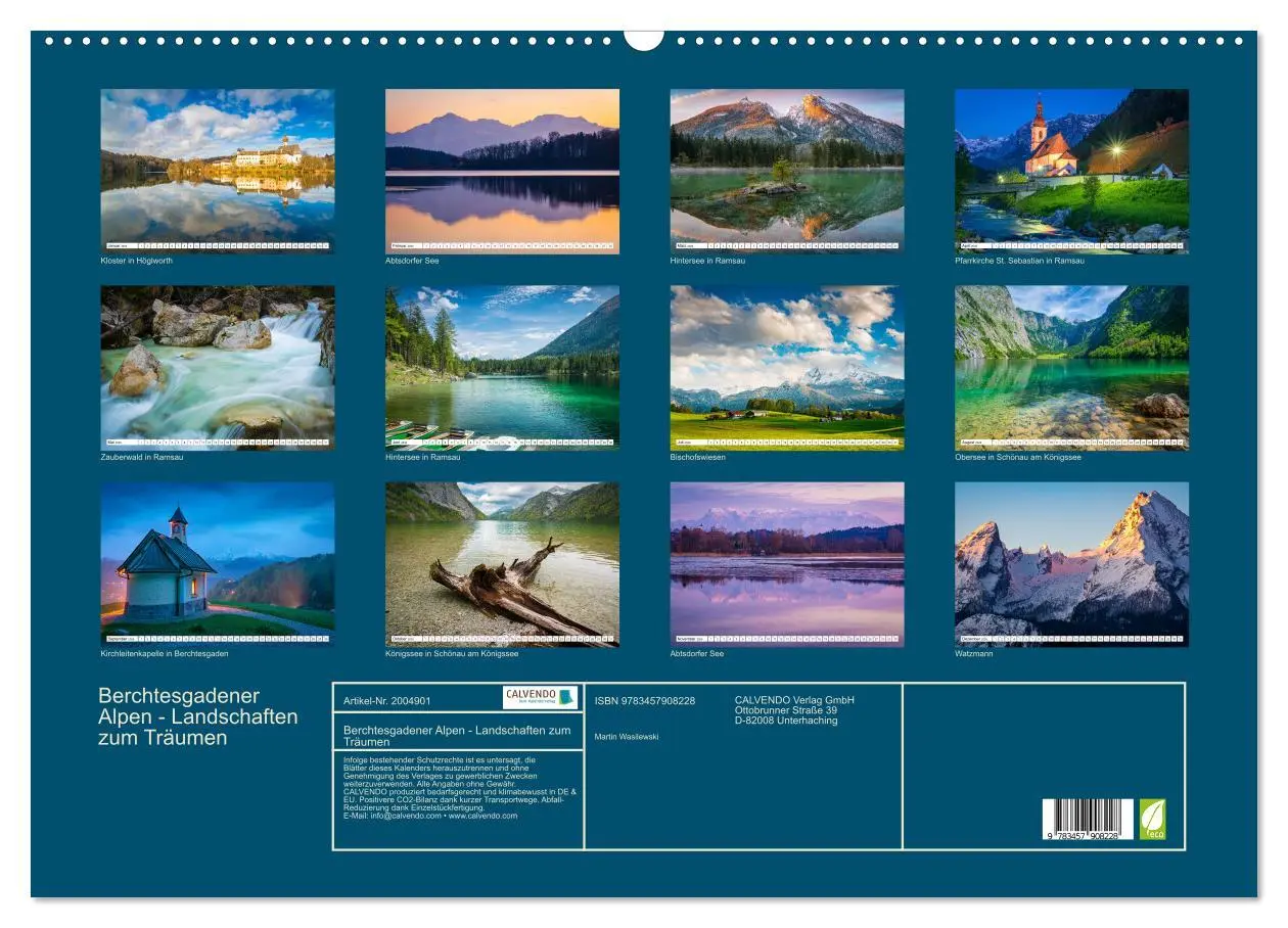 Bild: 9783457908228 | Berchtesgadener Alpen - Landschaften zum Träumen (Wandkalender 2026...
