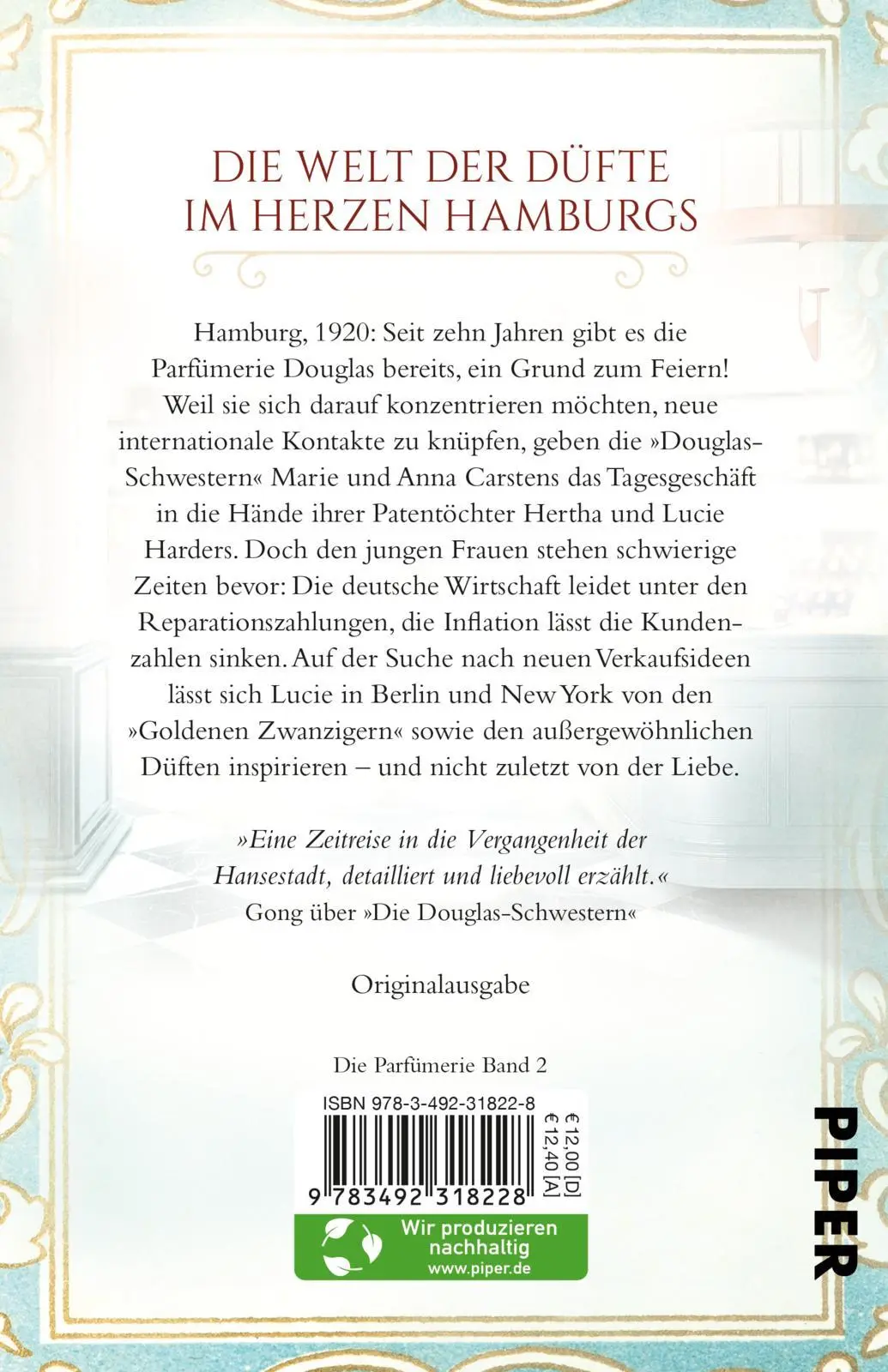 Rückseite: 9783492318228 | Die Douglas-Schwestern - Das Paradies der Düfte | Charlotte Jacobi