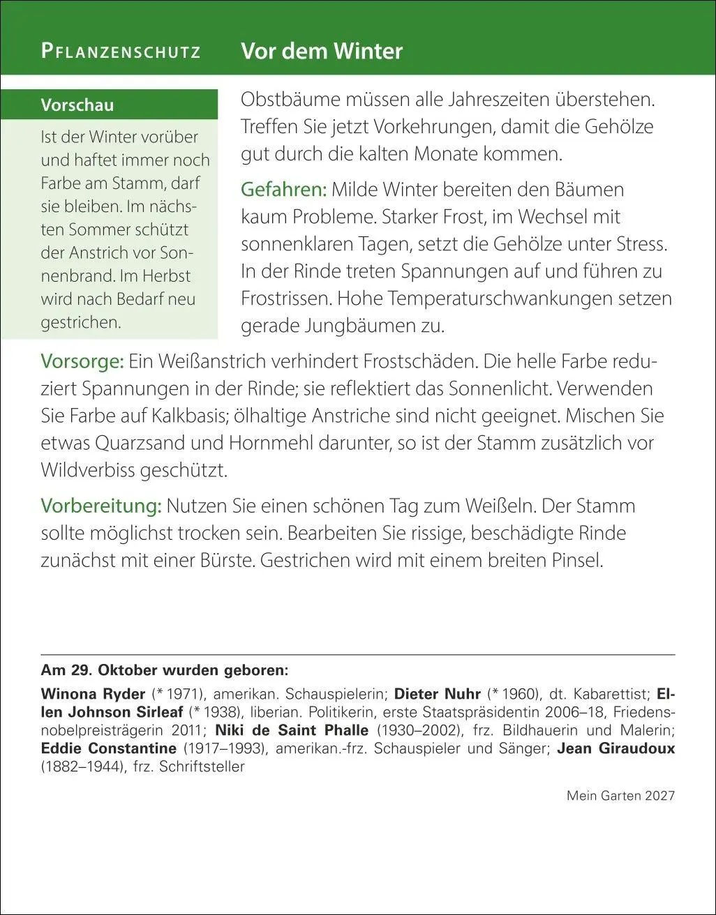 Bild: 9783840038228 | Mein Garten Tagesabreißkalender 2027 - Praktische Tipps für 2027