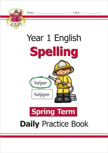 Cover: 9781789088328 | KS1 Spelling Year 1 Daily Practice Book: Spring Term | Cgp Books
