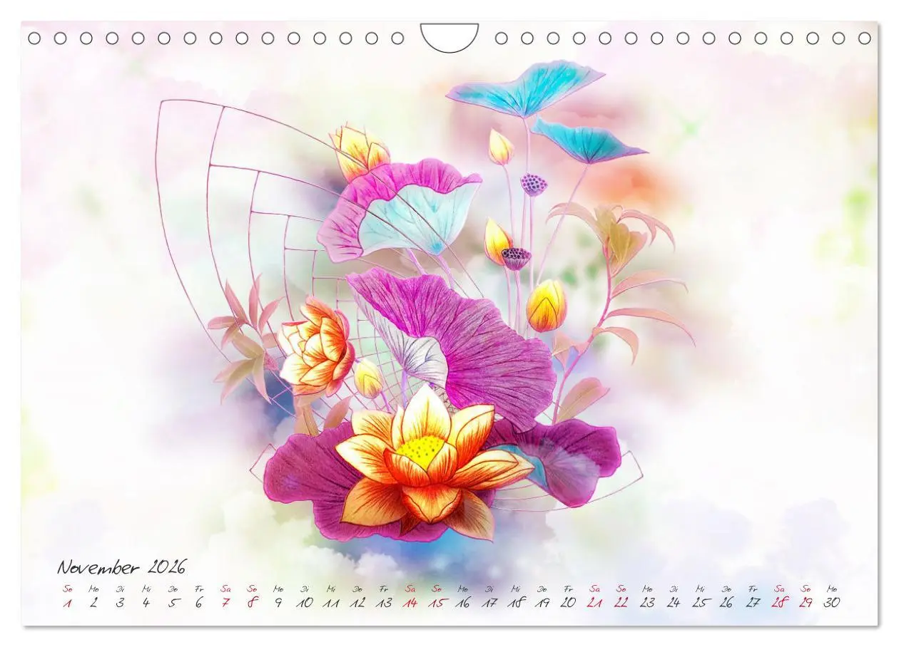 Bild: 9783457828328 | Zauberhaftes Ikebana (Wandkalender 2026 DIN A4 quer), CALVENDO...