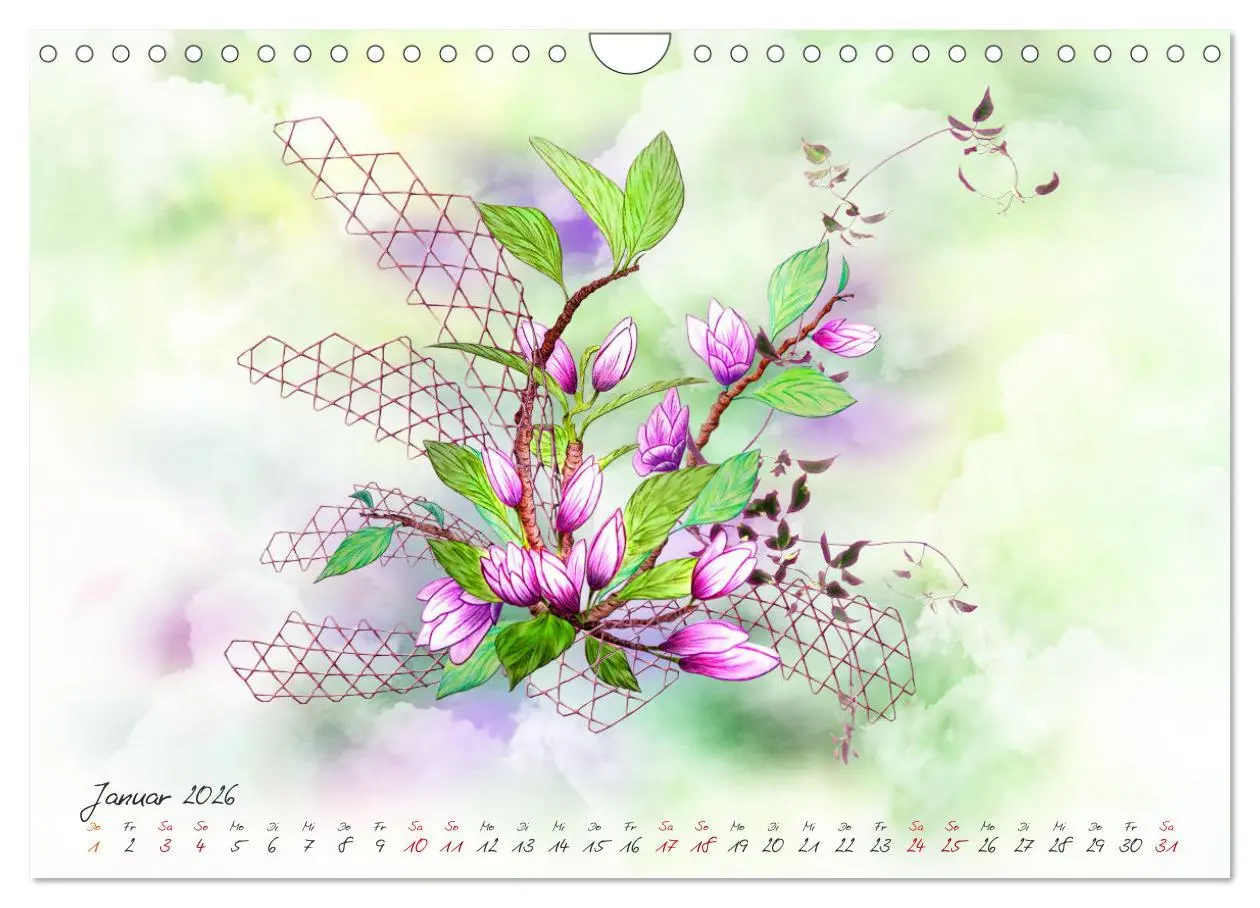 Bild: 9783457828328 | Zauberhaftes Ikebana (Wandkalender 2026 DIN A4 quer), CALVENDO...