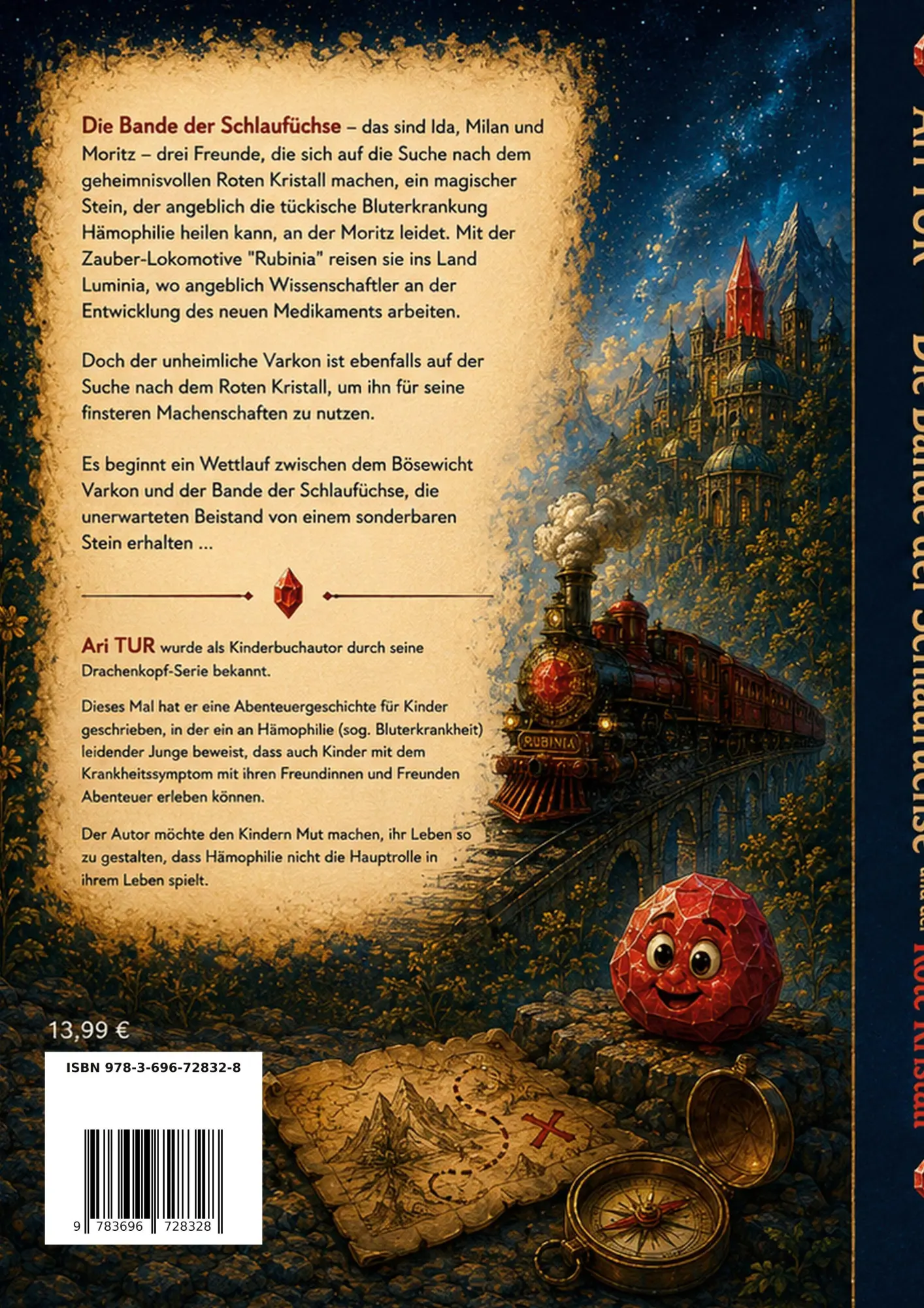 Rückseite: 9783696728328 | Die Bande der Schlaufüchse | Der Rote Kristall | Ari Tur | Taschenbuch