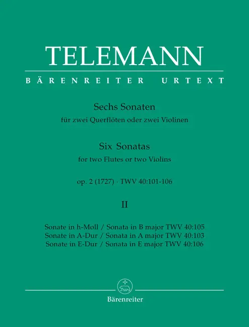 Six Sonatas Op 2 Book 2